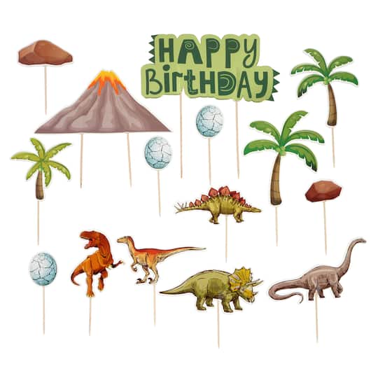 Dinosaur Birthday Cake Topper Set by Celebrate It&#xAE;
